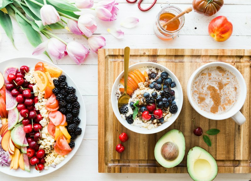 Frutas y verduras en la alimentación diaria